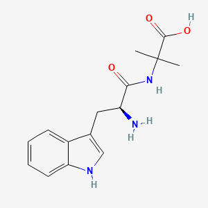 molecular formula C15H19N3O3 B14226518 L-Tryptophyl-2-methylalanine CAS No. 821776-23-2