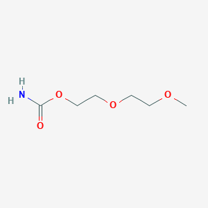 molecular formula C6H13NO4 B1422652 2-(2-Methoxyethoxy)ethyl carbamate CAS No. 16086-15-0