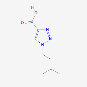 molecular formula C8H13N3O2 B1422654 1-(3-methylbutyl)-1H-1,2,3-triazole-4-carboxylic acid CAS No. 1267129-21-4