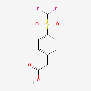 2-(4-Difluoromethanesulfonylphenyl)acetic acid