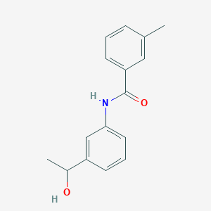 molecular formula C16H17NO2 B14226596 N-[3-(1-hydroxyethyl)phenyl]-3-methylbenzamide CAS No. 791841-96-8