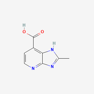 molecular formula C8H7N3O2 B1422660 2-methyl-3H-imidazo[4,5-b]pyridine-7-carboxylic acid CAS No. 115951-61-6