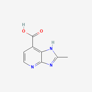 molecular formula C8H7N3O2 B1422660 2-methyl-1H-imidazo[4,5-b]pyridine-7-carboxylic acid CAS No. 115951-61-6
