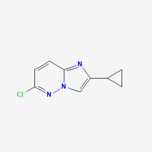molecular formula C9H8ClN3 B1422661 6-Chloro-2-cyclopropylimidazo[1,2-b]pyridazine CAS No. 916257-51-7