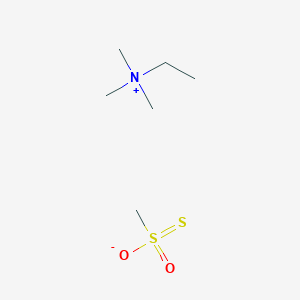 molecular formula C6H17NO2S2 B14226618 N,N,N-Trimethylethanaminium methanesulfonothioate CAS No. 521970-94-5