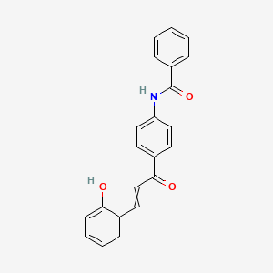 molecular formula C22H17NO3 B14226626 N-{4-[3-(2-Hydroxyphenyl)acryloyl]phenyl}benzamide CAS No. 531492-69-0