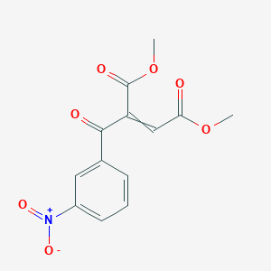 molecular formula C13H11NO7 B14226645 Dimethyl 2-(3-nitrobenzoyl)but-2-enedioate CAS No. 615537-93-4