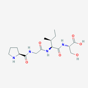 molecular formula C16H28N4O6 B14226658 L-Prolylglycyl-L-isoleucyl-L-serine CAS No. 823802-94-4