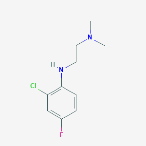 molecular formula C10H14ClFN2 B14226683 N~2~-(2-Chloro-4-fluorophenyl)-N~1~,N~1~-dimethylethane-1,2-diamine CAS No. 823189-87-3