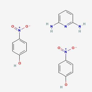 molecular formula C17H17N5O6 B14226690 4-Nitrophenol;pyridine-2,6-diamine CAS No. 827322-47-4
