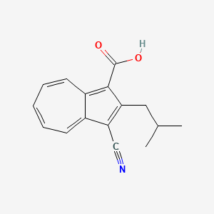 molecular formula C16H15NO2 B14226713 3-Cyano-2-(2-methylpropyl)azulene-1-carboxylic acid CAS No. 819884-04-3