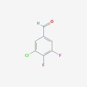 molecular formula C7H3ClF2O B1422677 3-Chloro-4,5-difluorobenzaldehyde CAS No. 1261737-50-1