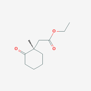 molecular formula C11H18O3 B14226771 Ethyl [(1R)-1-methyl-2-oxocyclohexyl]acetate CAS No. 831170-20-8