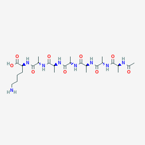 molecular formula C26H46N8O9 B14226782 N-Acetyl-L-alanyl-L-alanyl-L-alanyl-L-alanyl-L-alanyl-L-alanyl-L-lysine CAS No. 784139-92-0