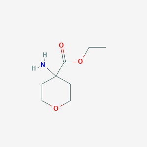 molecular formula C8H15NO3 B1422680 Ethyl 4-aminotetrahydro-2H-pyran-4-carboxylate CAS No. 246547-26-2