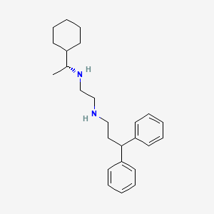 molecular formula C25H36N2 B14226835 N'-[(1R)-1-cyclohexylethyl]-N-(3,3-diphenylpropyl)ethane-1,2-diamine CAS No. 627519-15-7