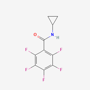 molecular formula C10H6F5NO B14226865 N-cyclopropyl-2,3,4,5,6-pentafluorobenzamide CAS No. 549518-28-7