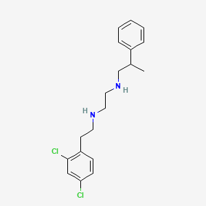 molecular formula C19H24Cl2N2 B14226871 N-[2-(2,4-dichlorophenyl)ethyl]-N'-(2-phenylpropyl)ethane-1,2-diamine CAS No. 627521-19-1