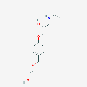 molecular formula C15H25NO4 B1422690 1-[(1-Methylethyl)amino]-3-[4-[(2-hydroxyethoxy)methyl]phenoxy]-2-propanol CAS No. 109791-18-6