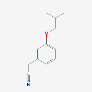 molecular formula C12H15NO B1422691 alpha-Isopropyl-3-methoxyphenylacetonitrile CAS No. 1803603-66-8