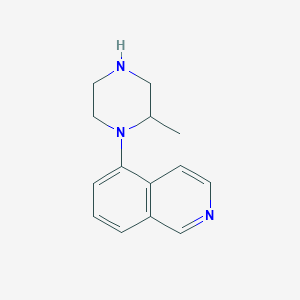 molecular formula C14H17N3 B1422692 5-(2-Methylpiperazin-1-yl)isoquinoline CAS No. 1492782-26-9