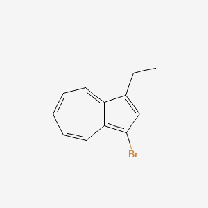 molecular formula C12H11Br B14226961 Azulene, 1-bromo-3-ethyl- CAS No. 823788-65-4