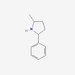 molecular formula C11H15N B1422701 2-Methyl-5-phenylpyrrolidine CAS No. 1357391-22-0