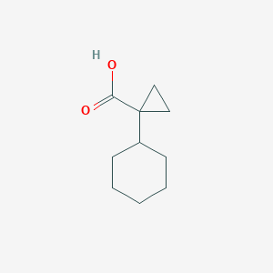 molecular formula C10H16O2 B1422706 1-Cyclohexylcyclopropane-1-carboxylic acid CAS No. 803736-51-8