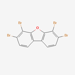molecular formula C12H4Br4O B14227106 3,4,6,7-Tetrabromo-dibenzofuran CAS No. 617707-92-3