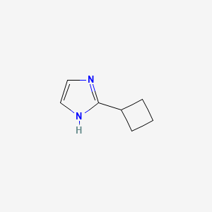 molecular formula C7H10N2 B1422716 2-Cyclobutyl-1H-imidazole CAS No. 89943-00-0