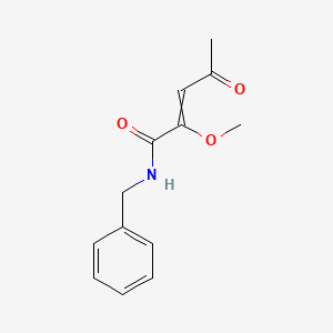 molecular formula C13H15NO3 B14227227 N-Benzyl-2-methoxy-4-oxopent-2-enamide CAS No. 827037-19-4