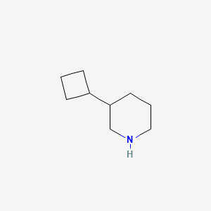 molecular formula C9H17N B1422726 3-Cyclobutylpiperidine CAS No. 1337439-07-2