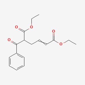 molecular formula C17H20O5 B14227260 Diethyl 5-benzoylhex-2-enedioate CAS No. 790224-20-3
