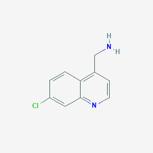 molecular formula C10H9ClN2 B1422728 4-Quinolinemethanamine, 7-chloro- CAS No. 949535-36-8
