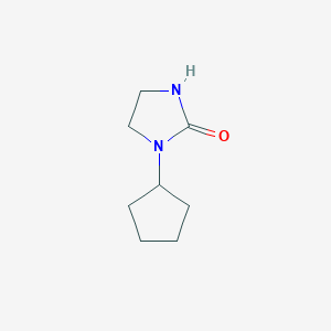 molecular formula C8H14N2O B1422729 1-Cyclopentylimidazolidin-2-one CAS No. 1279815-55-2