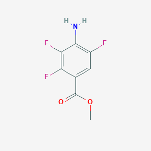 molecular formula C8H6F3NO2 B142273 Methyl 4-amino-2,3,5-trifluorobenzoate CAS No. 138724-32-0