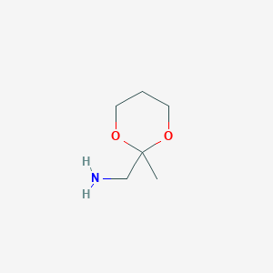 molecular formula C6H13NO2 B1422730 (2-Methyl-1,3-dioxan-2-yl)methanamine CAS No. 274686-22-5