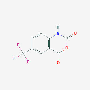 molecular formula C9H4F3NO3 B1422736 6-(trifluoromethyl)-2,4-dihydro-1H-3,1-benzoxazine-2,4-dione CAS No. 781-94-2