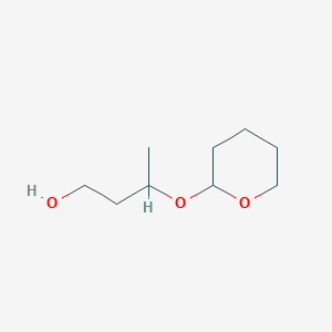 molecular formula C9H18O3 B142275 1-丁醇，3-[(四氢-2H-吡喃-2-基)氧基]- CAS No. 40595-23-1