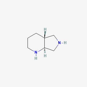 molecular formula C7H14N2 B1422756 trans-Octahydro-1H-pyrrolo[3,4-b]pyridine CAS No. 169533-55-5