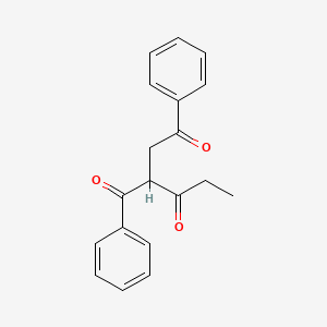 molecular formula C19H18O3 B14227563 1,4-Hexanedione, 3-benzoyl-1-phenyl- CAS No. 583029-18-9
