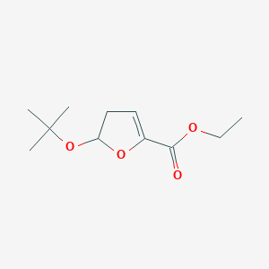 molecular formula C11H18O4 B14227588 Ethyl 5-tert-butoxy-4,5-dihydrofuran-2-carboxylate CAS No. 828246-81-7