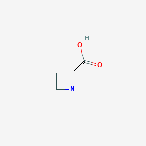 molecular formula C5H9NO2 B1422763 (R)-1-Methylazetidine-2-carboxylic acid CAS No. 255883-21-7