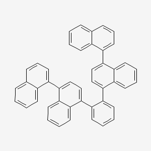 molecular formula C46H30 B14227643 1,2-Di([1,1'-binaphthalen]-4-yl)benzene CAS No. 522630-12-2
