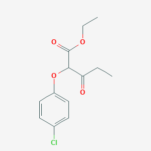 molecular formula C13H15ClO4 B14227655 Pentanoic acid, 2-(4-chlorophenoxy)-3-oxo-, ethyl ester CAS No. 823214-60-4