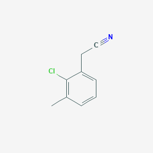 molecular formula C9H8ClN B1422766 2-(2-Chloro-3-methylphenyl)acetonitrile CAS No. 200214-73-9