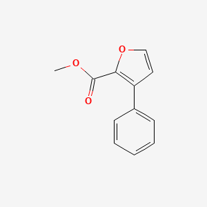 molecular formula C12H10O3 B1422767 Methyl 3-phenylfuran-2-carboxylate CAS No. 71237-44-0