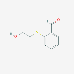 molecular formula C9H10O2S B1422768 2-(2-Hydroxyethylthio)benzaldehyde CAS No. 53606-35-2