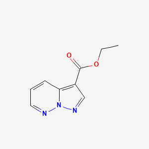 molecular formula C9H9N3O2 B1422769 Ethyl pyrazolo[1,5-B]pyridazine-3-carboxylate CAS No. 55259-43-3