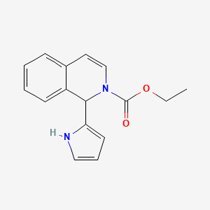 molecular formula C16H16N2O2 B14227718 Ethyl 1-(1H-pyrrol-2-yl)isoquinoline-2(1H)-carboxylate CAS No. 827320-69-4